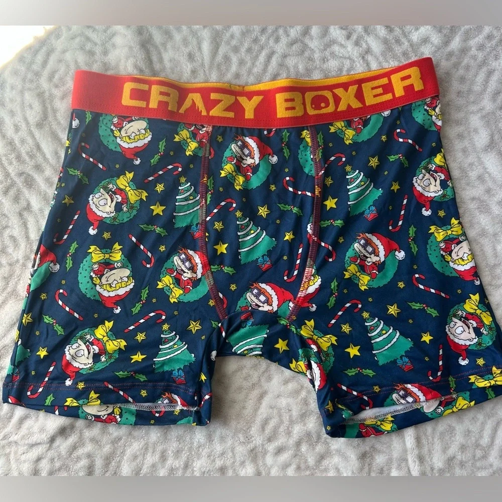 Rugrats Crazy Boxer Christmas Boxer Briefs | Size L